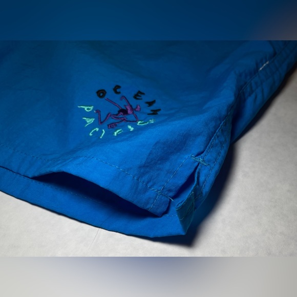 NOS Vintage Ocean Pacific Baggies Deep Blue Men’s Large Made in Sri Lanka - Picture 2 of 16